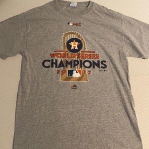 Majestic Astros world series champions t-shirt 2017 authentic